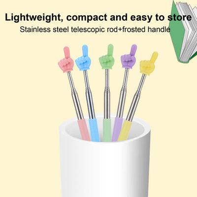 Lot de 2 ou 5 bâtons de lecture télescopiques rétractables pour tableau blanc, accessoire pédagogique