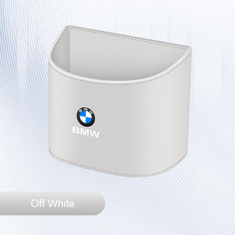AAAOT1 For BMW M M3 M5 E36 E39 E46 E60 E90 E91 E92 F15 F30 X1X3 X5 Leather Car Storage Box Portable Door Hanging Bin,Backrest Trash can