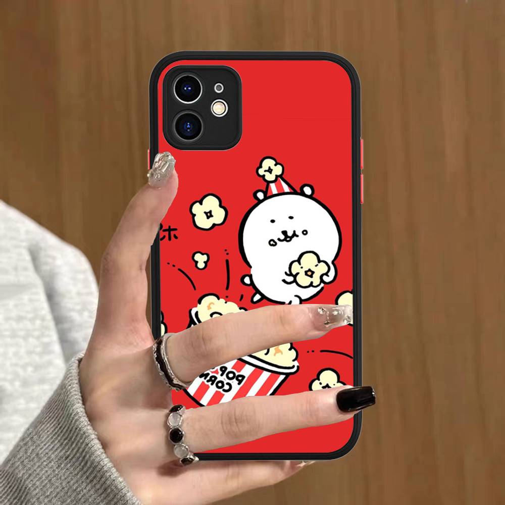 

Cute White Joke Bear Phone Case For IPhone 16 15 14 11 12 13 Pro Max Plus 12 XS Max Back Cover Matte Case iphone 13 pro