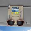 Car Sun Visors Organizer Multi-Pocket Business Card Storage Management Sunglasses Holder Visors Organizers