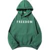 Charlie Kirk Freedom Letter Print Hoodies Fashion Unisex Streetwear Long Sleeve Casual Loose Sweatshirts for Men/Women Pullovers