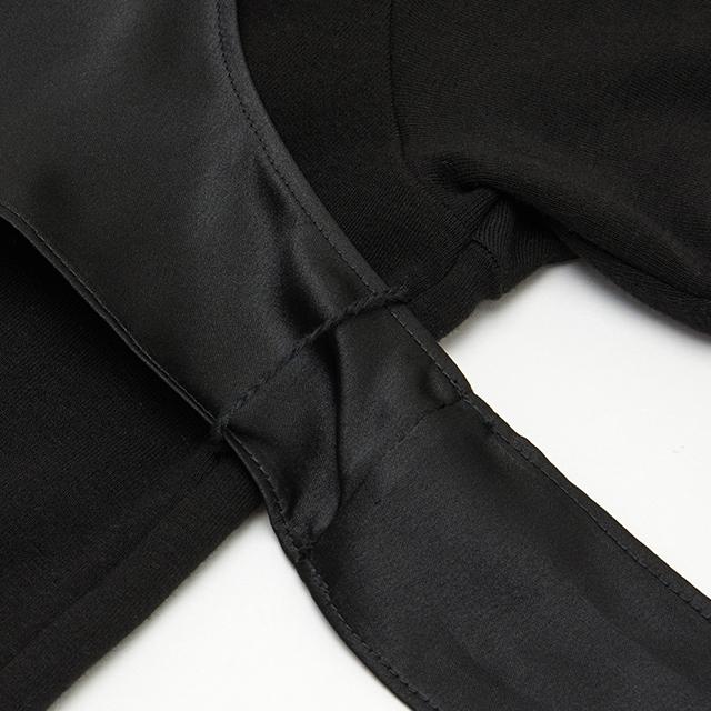 LAP Bustier Color Block Fleece Boxy T-Shirt Aq4Cta73