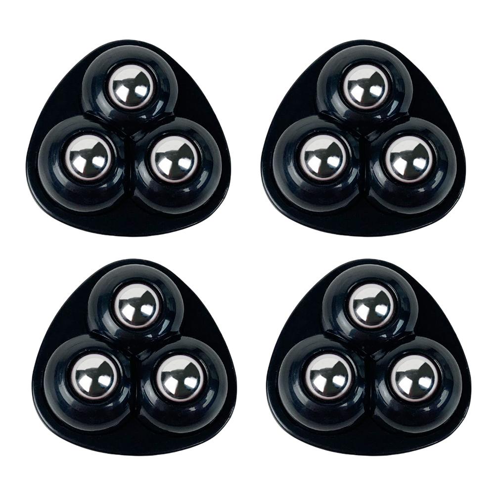 4/8pcs 360°Rotating Wheels Beads Self Adhesive Universal Pulley Mute Mini Swivel Casters Wheel For Furniture Storage Box Roller