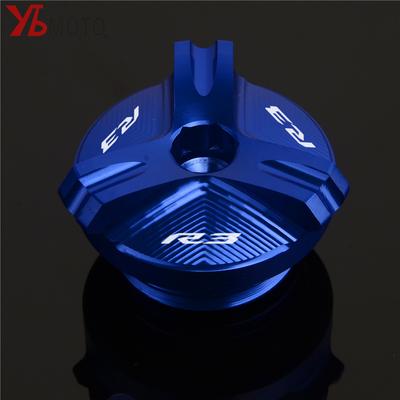 Motorcycle Oil Filler Cap For YAMAHA R3  YZF-R3 YZF R3 2015-  Accessories CNC Engine Oil Cup Plug Cover