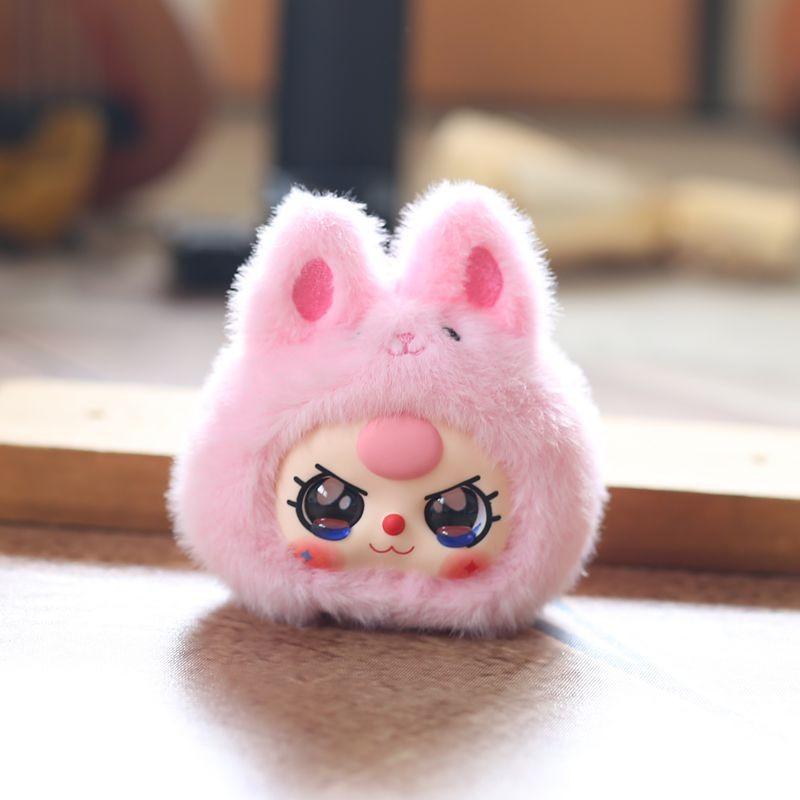 Three Baby Plush Toy Keychain Pp Cotton Stuffed Cute Backpack Gift Accessory