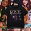 Summer Essential KATSEYE Print T Shirt Youth Girls Short Sleeve Casual Top Stylish Streetwear Daily Travel Casual Kid Apparel