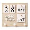 Wall-mounted Perpetual Calendar Ornaments Adjustable DIY Calendar with Hooks  Bedroom