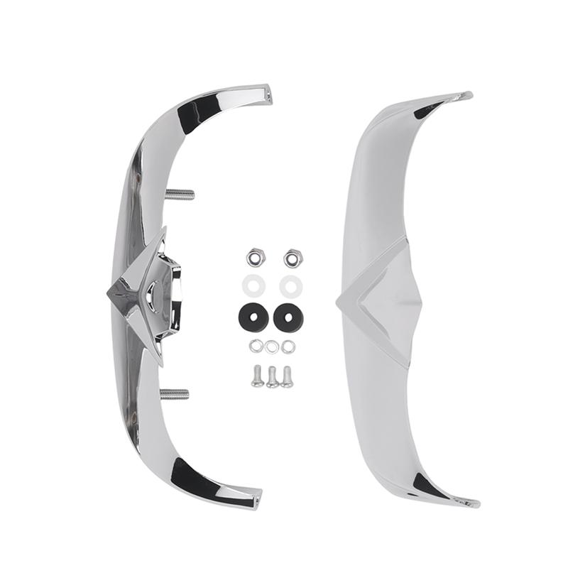 Chrome Fender Tip Trim Kit For FLSTS Heritage Springer Motorcycle Rear Front ChromePlated Silver