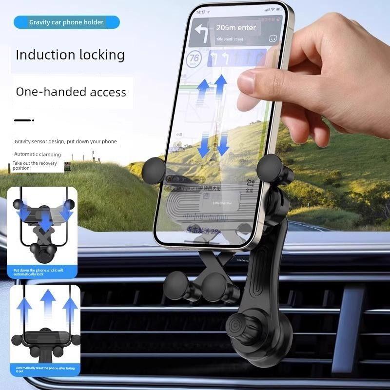 New Japanese Car Phone Holder for Air Vent, Universal Car Mount for Navigation, In-Car Support