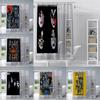 American Heavy Band Shower Curtain Waterproof Polyester Fabric Paint Metal Rock Kiss Bath Curtains Home Bathroom Decor Curtain