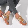 2025 Adidași Casual Noi cu Șireturi cu Imprimeu Leopard Plat pentru Femei Mărimi Mari Toate Sezoanele Pantofi Unici Pantofi de Alergare