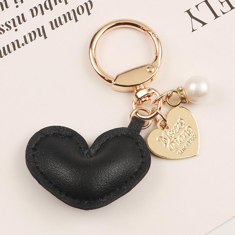 Cute Heart Keychain Phone Bag Backpack Charm Accessory Car KeyChain Creative Schoolbag Pendant
