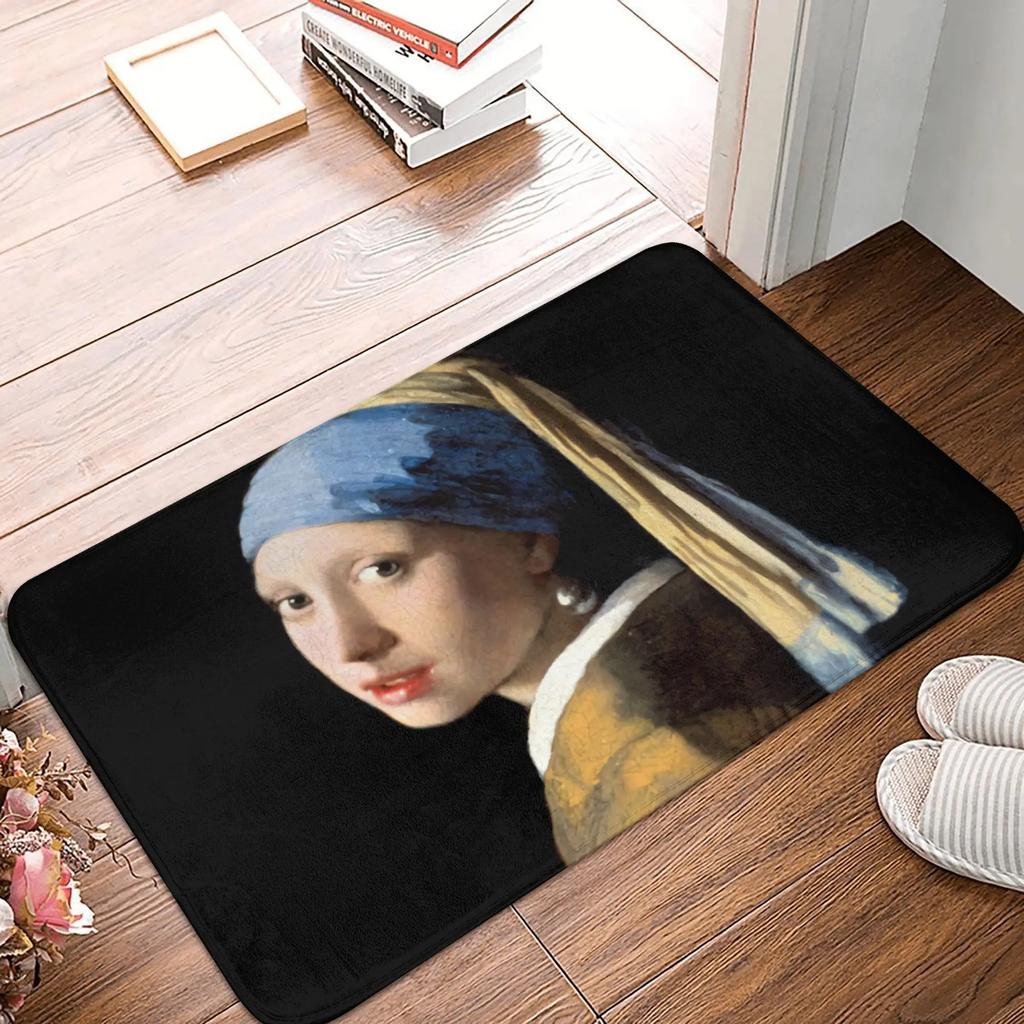 Twelve Sunflowers Carpet Retro Art Flower Anti Slip Floor Mat Kitchen Bedroom Entrance Carpet Home Party Warm Decoration