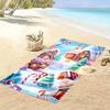 Whimsical candy wonderland Print beach towel, quick drying, suitable for travel, outdoor sports, jogging, the beach and swimming, gift