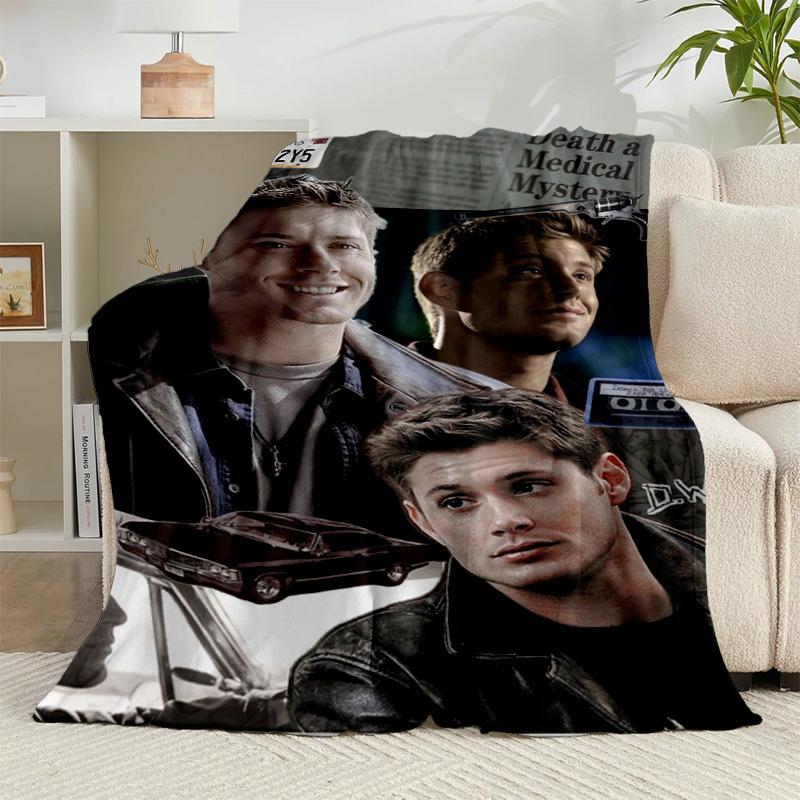 1PC Super-natural Darkness Deliverance Flannel Blanket Suitable for Both Men And Women, Soft Ideal for Beds And Sofa, Birthday Or Christmas Gift