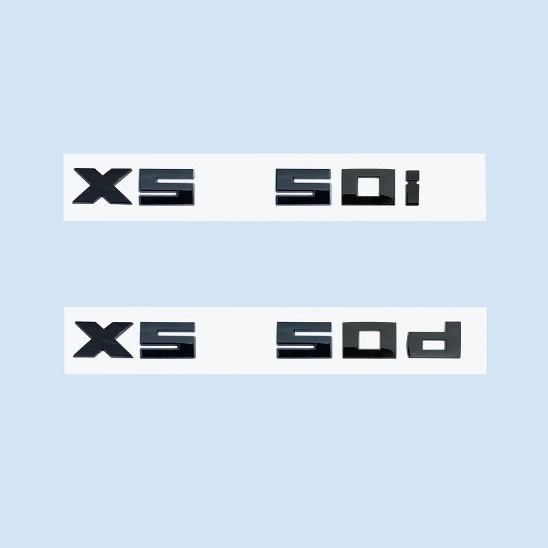 Chrome Black 3D 2,6 cm M X5M50i X5M50d Čísla ABS znak pro BMW řady X5 E70 G05 Logo odznak kufru auta