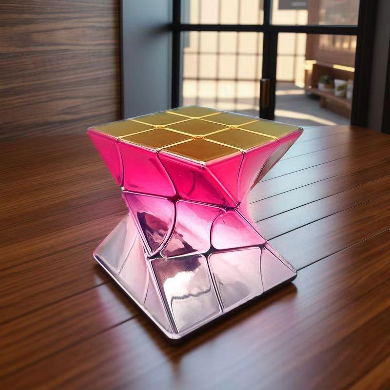 Unique 3x3x3 Magic Speed Cube Colorful Twist Puzzle Developing Intelligence Toy Kids Brain Teaser Educational Games Best Gifts