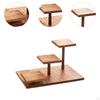 Wood Cake Stand Cupcake Tower Countertop Display Shelf Lightweight Sturdy Tiered Wooden Plant