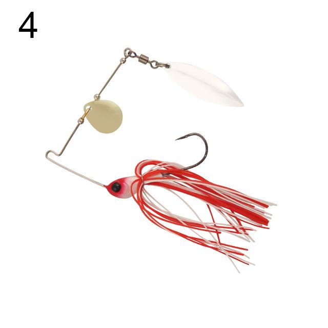 1PCS Rotating Metal Fishing Lure Five-color Composite Rotating Sequin 10.5g Perch Catfish Bait Light Sea Fishing Fishing Gear