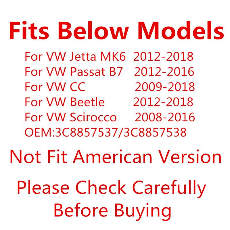 1 pereche capac de acoperire pentru oglindă laterală auto pentru VW Jetta Mk6 Passat B7 CC Beetle Scirocco Accesorii pentru oglindă retrovizoare