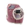 Cotton Blend Breathable Pet Cat Dog Vest Chest Strap with Pulling Rope(Red, M)