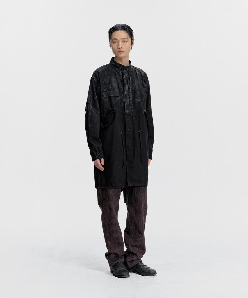 Surface Edition Waxed M-65 Fishtail Parka Black