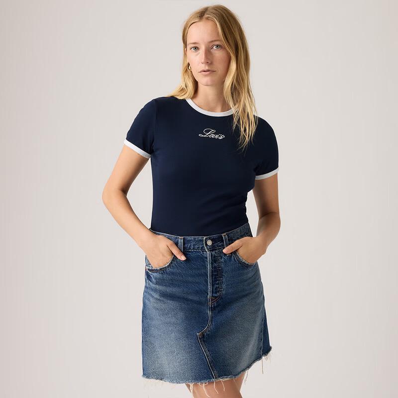 Levi's Women's Logo Embroidered Short-Sleeve T-Shirt