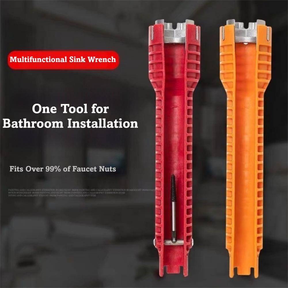 Anti-Slip Sanitary Wrench 8 In 1 Plumbing Wrench New Faucet Wrench Bathroom Faucet