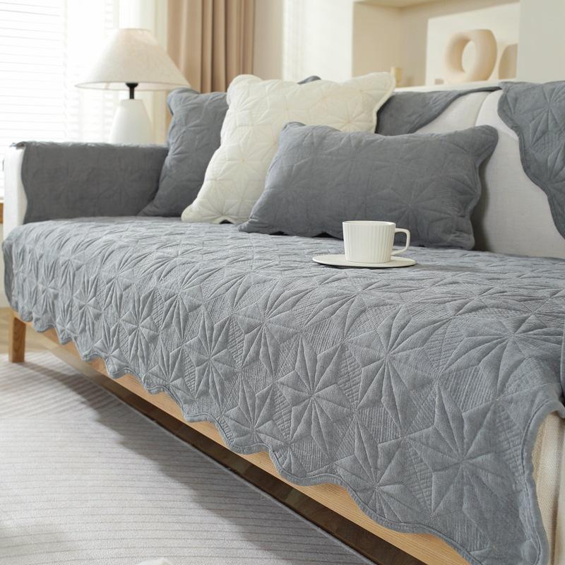 Chenille Sofa Cushion Four Seasons Universal Seat Cushion Non-Slip Sofa Cover Cover Cloth Advanced Cream Style