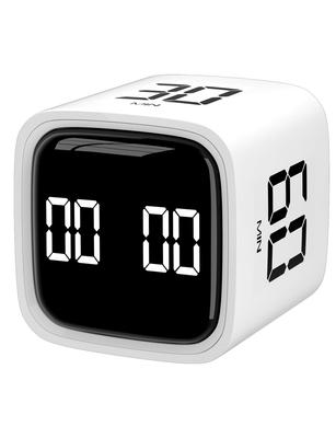 Pomodoro Timer, Study Timer, Gravity Sensor Kitchen Timer, Customizable Count-Up/Count-Down, 4 Preset Time Settings (5/10/30/60 Minutes), Volume Contr