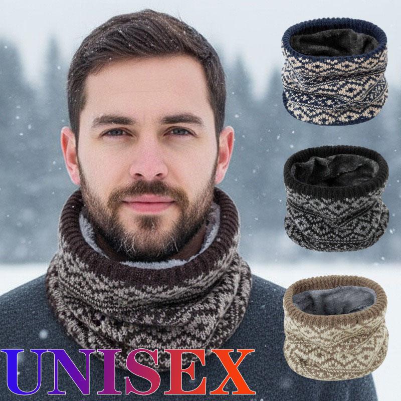 Fashion Soft Knitted Neck Warmer Sports Scarf for Women Men Face Cover Winter Running Skating Hiking Cold-Proof Thick Collar