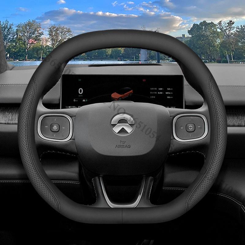 High Braid On Car Auto Steering Wheel Cover Wrap for NIO ES6 ES8 ES7 ET5T ET7 2026 2026 2026 2027 Double D Type Steering-wheel