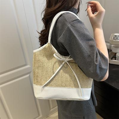 New Beach Shoulder Tote Bag Large Capacity Summer New Seaside Vacation Beautiful Shoulder Armpit Bag Women