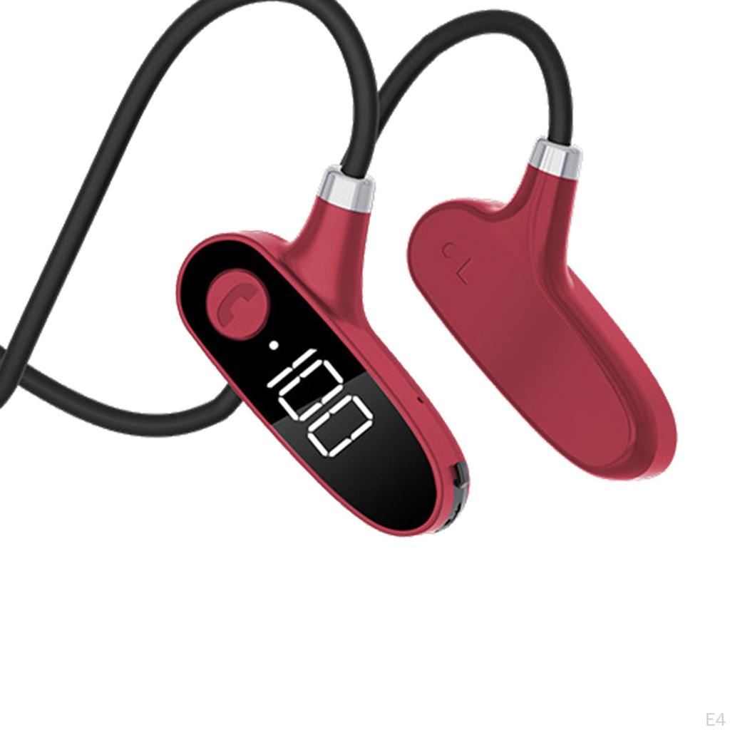 Conduction Headphones Earphones Open-Ear Lossless Sound Quality IPX7 Waterproof ,Bending Without