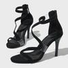 Summer New Gladiator Open Toe Hollow Out Women Sandals Street Style Zippers Banquet Party Thin High Heels Shoes Zapatos De Mujer