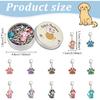 PLIGREAT 24 Pcs Cute Dog Paw Stitch Markers Crochet Markers with Lobster Claw Clasps Knitting Locking Marker for Woman Grandma DIY Gifts Making