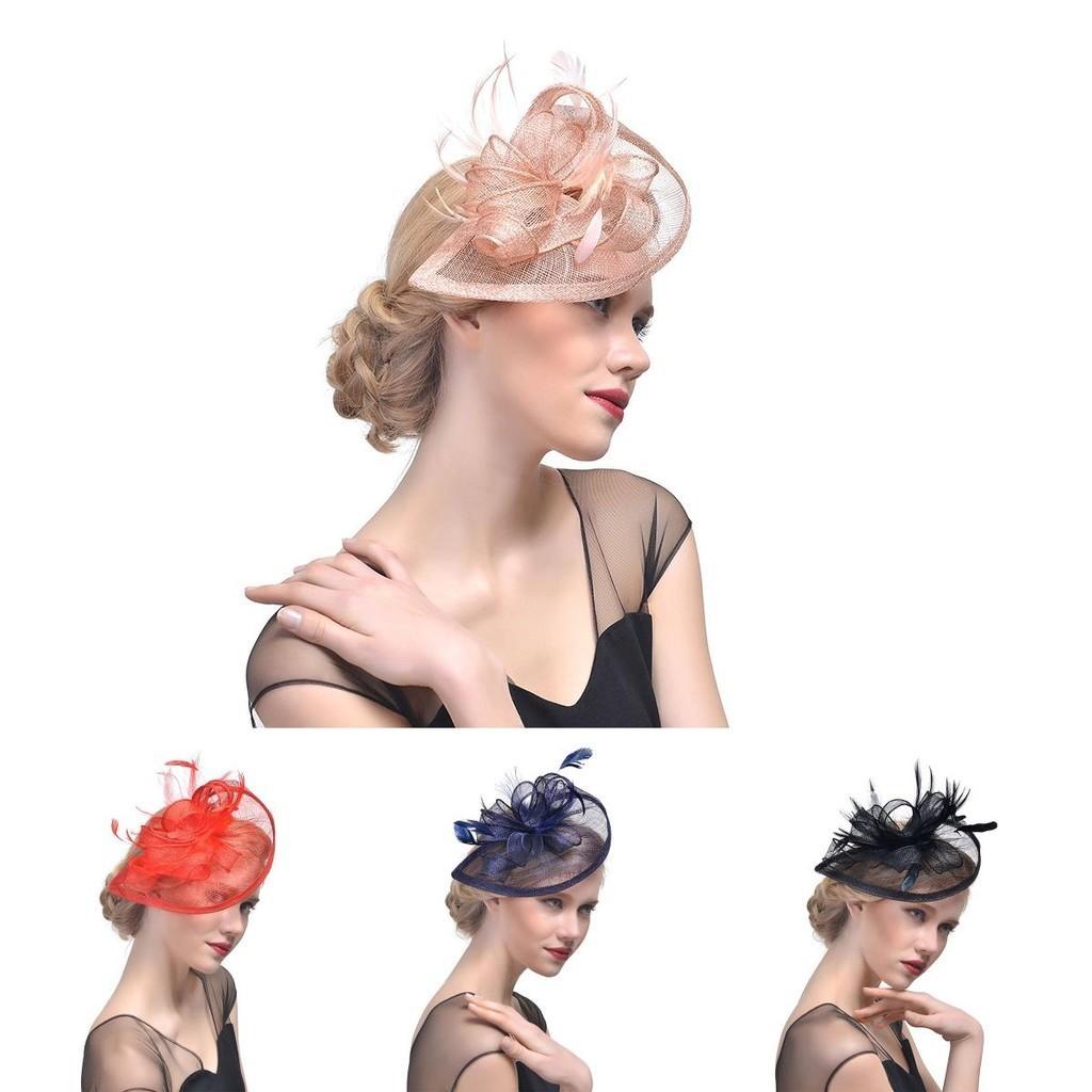 Ethereal Fairytale Silk Flower Feather Headpiece For Women