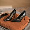 Women's sexy thin heels pointed high heels ornament new super high heels women's classic single shoes women's CM