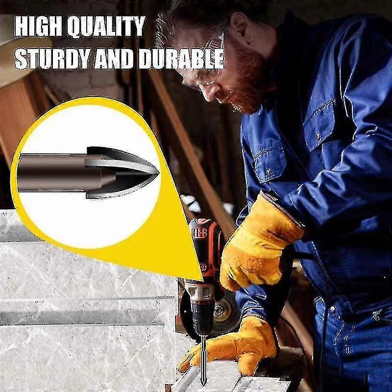 5pcs Efficient Universal Drilling Tool Multifunctional Triangle Cross Alloy Drill Bit Set