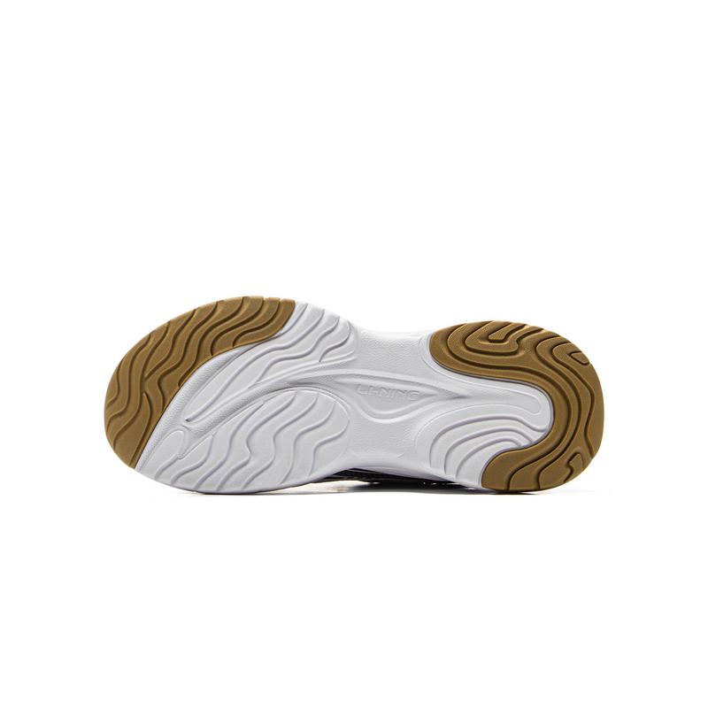 Li Ning Kids Comfortable Versatile Low-Top Casual Shoes Men Casual Shoes Black Cool-Sand-Black Light-Gray YKCV074-9