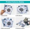 24pcs/set Self-Adhesive Kitchen Wallpaper Mandala Wall Decoration Sticker Bathroom Tile Stickers