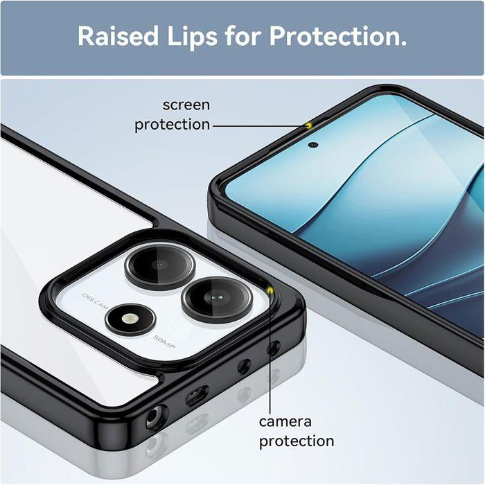 Schutzhülle - E.F.Connection - für Xiaomi Redmi Note 14 5G - Stoßfest - Silikon - Harte Rückseite