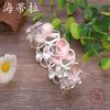 New Colored Flower Environmentally Friendly Alloy Connection Bracelet, Hand-painted Oil Flower Elastic Rope Bracelet for Women