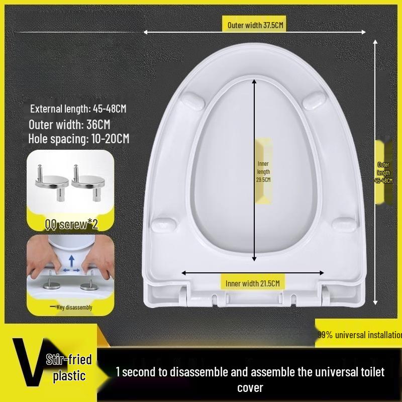 MDNG U-Shaped Soft-Close Toilet Seat Cover 100x100x100mm