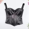 Acetate Satin Satin Inside with Sling Tube Top Underwear Outside Wearing Nordic Style Gathering Beautiful Back Closing Milk Fish Bone Bra