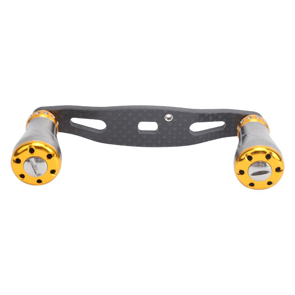 85MM Fishing Reel Handle Grip Carbon Metal Baitcasting Reel Left Right Crank ReplacementGun Gold