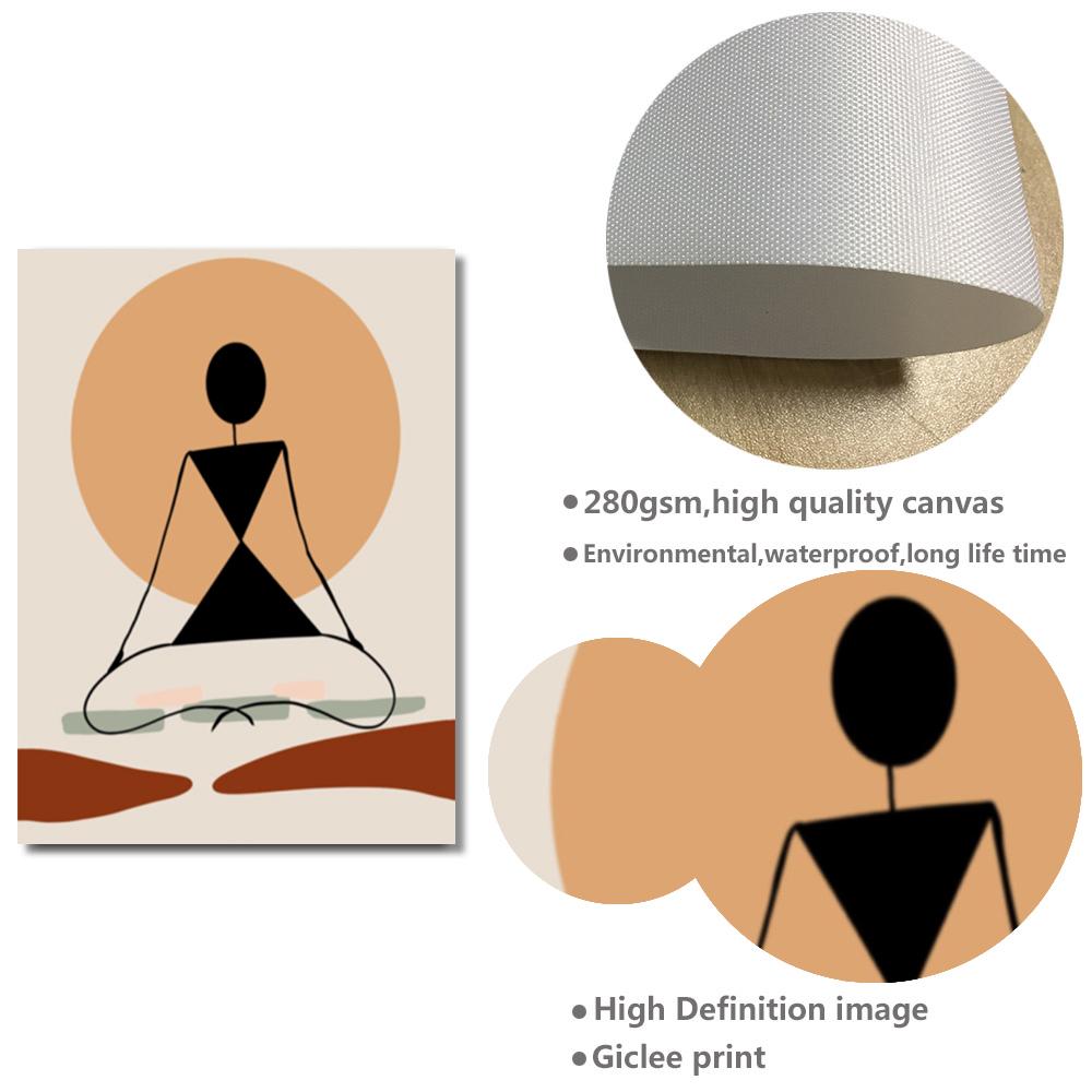 Ganesha OM Wall Decor Art Prints Indian Buddha Meditation Chakra Yoga Sports Canvas Painting For Living Room Bedroom Unframed