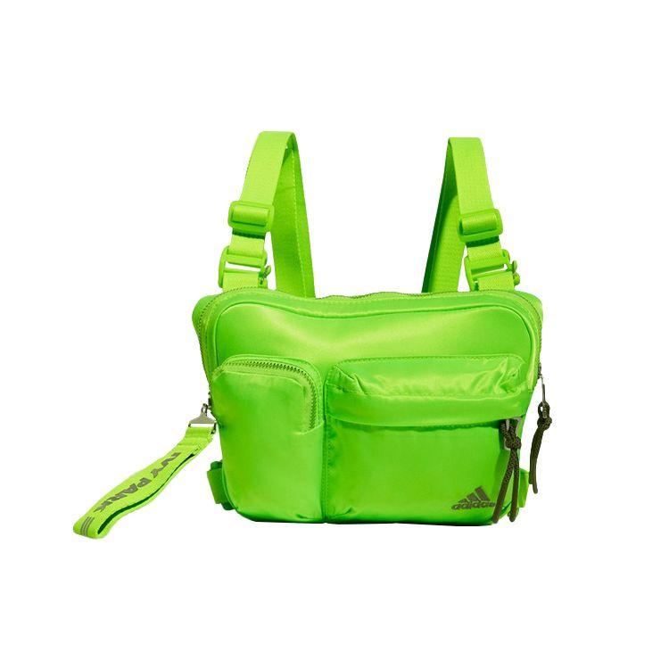 Adidas Originals Ivy Park Collaboration Nylon Backpack Unisex Backpack Fluorescent-Green HC5926 Neon Green
