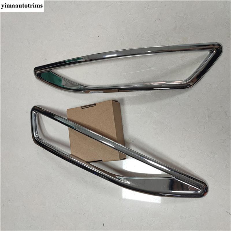 Car Front Rear Fog Lamp Light Frame Stickers Cover Trim For VW Volkswagen Touran 2016 -  ABS Chrome Accessories Exterior Kit