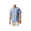 Calvin Klein Jeans Textured Logo Solid Color Crew Neck Short Sleeve T-Shirt Men Tops Light-Blue J30J325657-CFF